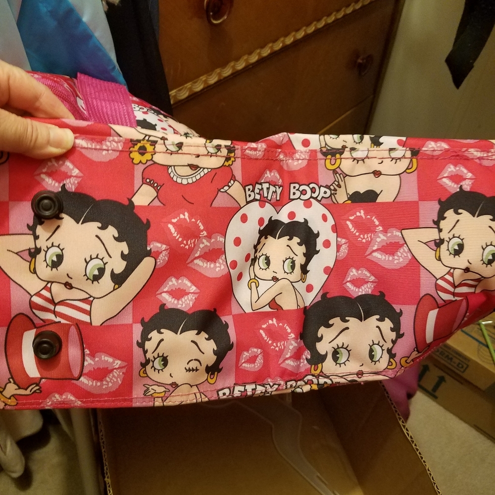 Large size Betty Boop Duffle Bag/Purse Please go - Picture 7 of 11